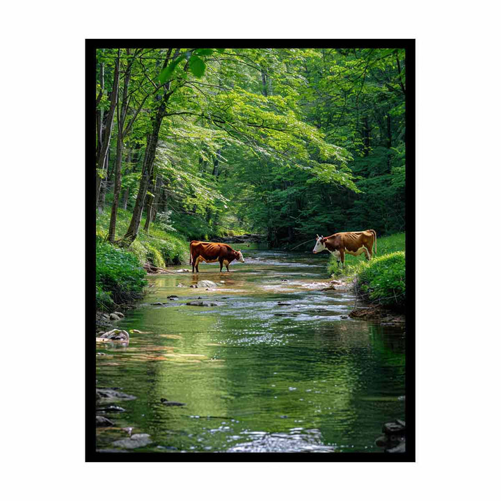 Magestic Cows  Painting