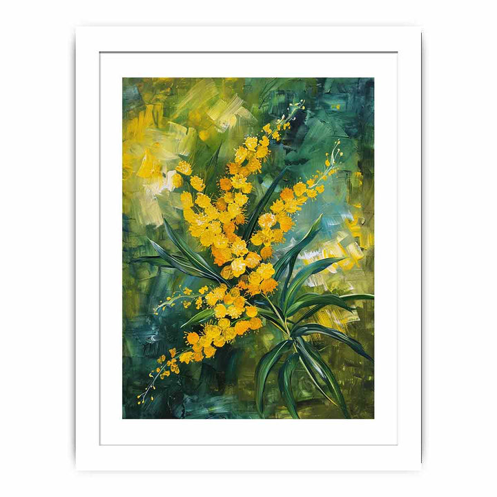 Wattle Streched canvas