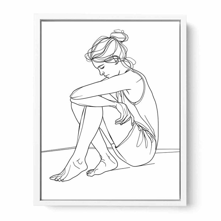 Just Thinking Framed Print