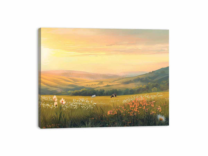 Early Morning Graze Canvas Print