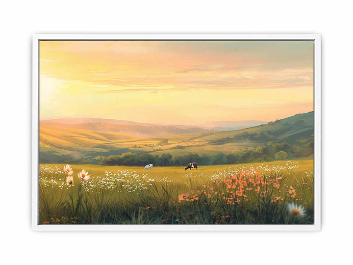 Early Morning Graze Framed Print