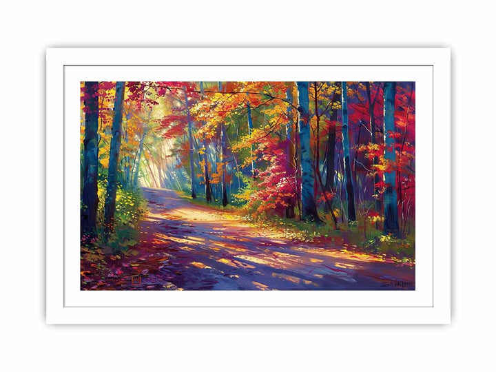 Autumn Trees Streched canvas