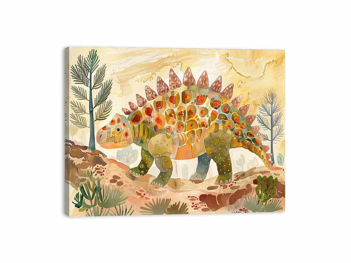 Ankylosaurus  Canvas Print