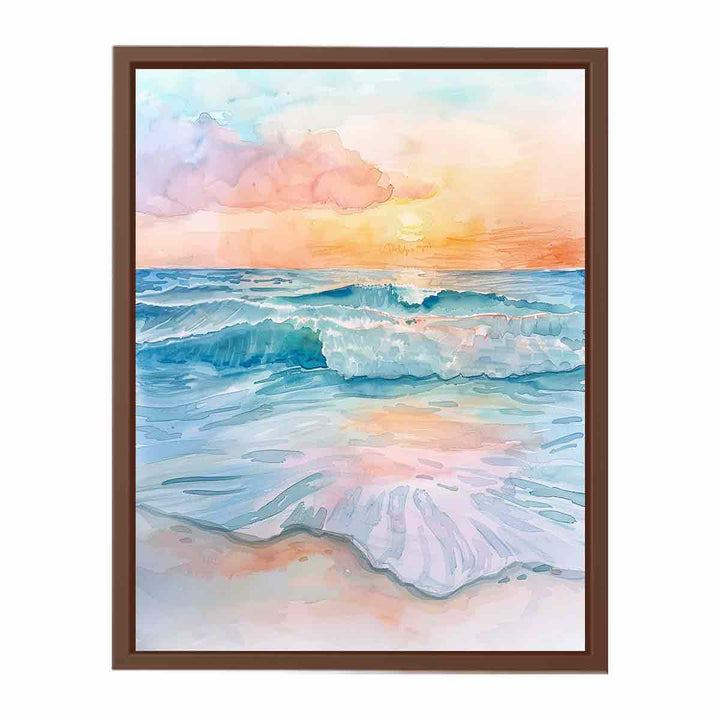 Watercolor Beach   Poster