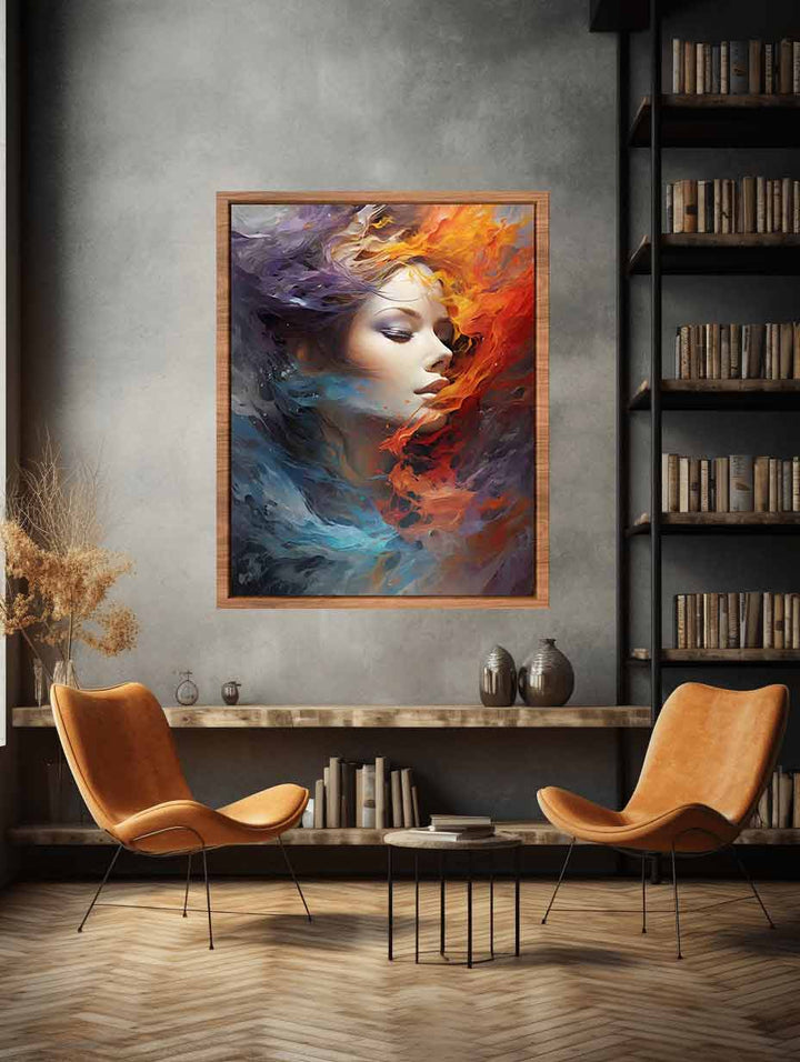 Cool Women Abstract Art Print