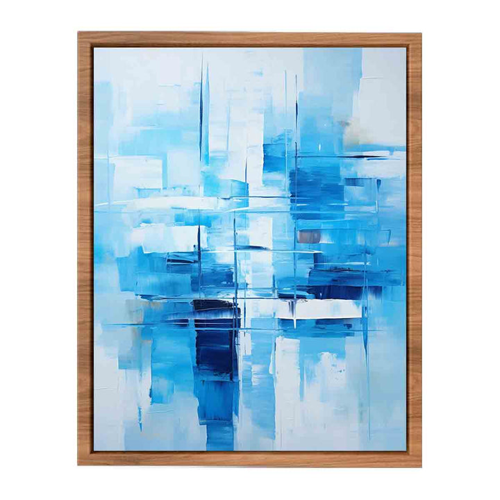 Blue Modern Art  Painting