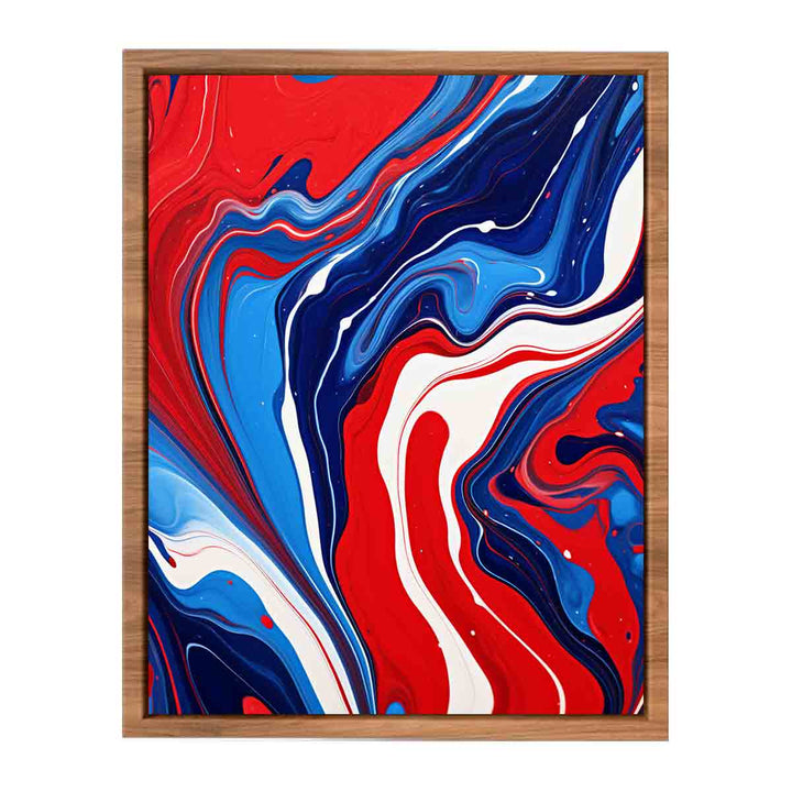 Blue And Red Art  Painting