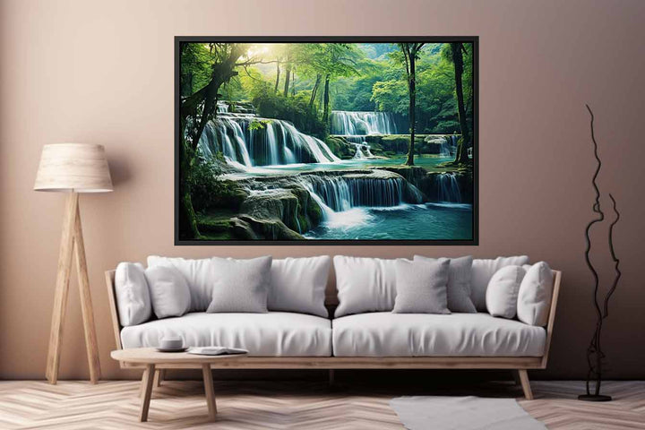 Luxury Waterfall Art  Print