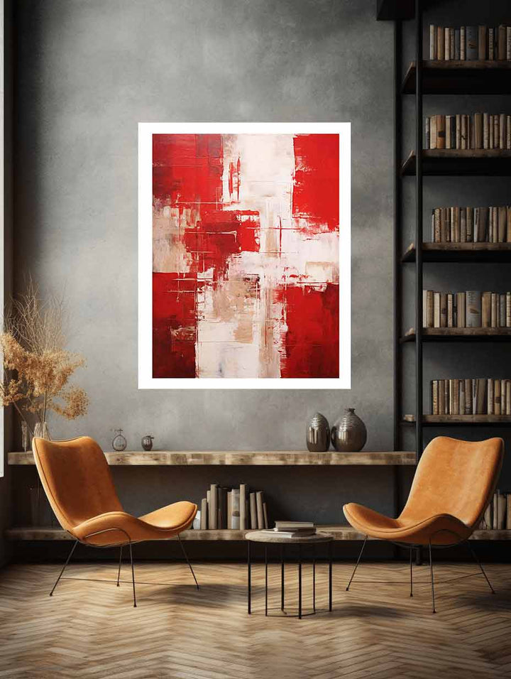 Red Modern Art Print