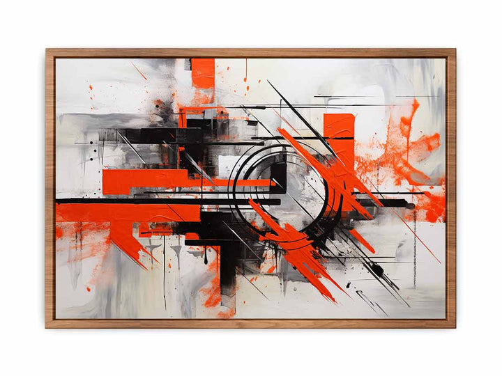 Red Abstract Wall Art  Painting