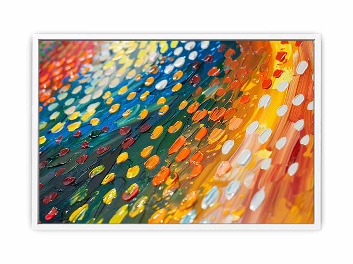 Colorful Dots Framed Print