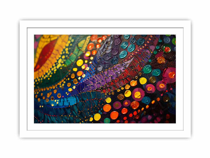 Colorful Dots Streched canvas