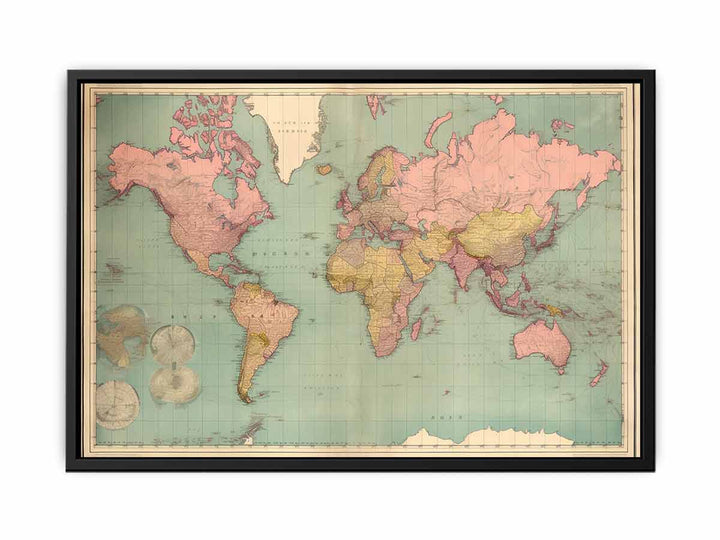 Vintage Map  Painting