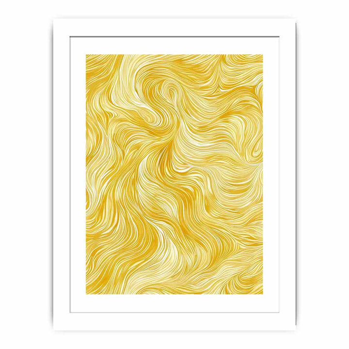 Yellow Fur Streched canvas