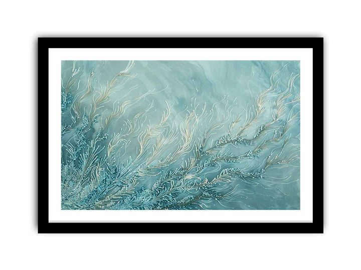 Teal Branches   Art Print