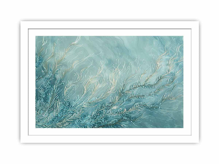 Teal Branches  Streched canvas