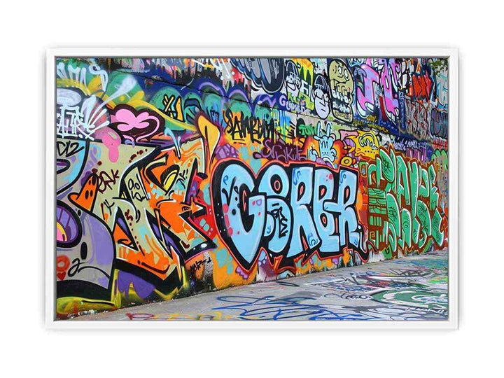 Graffiti Tag Framed Print