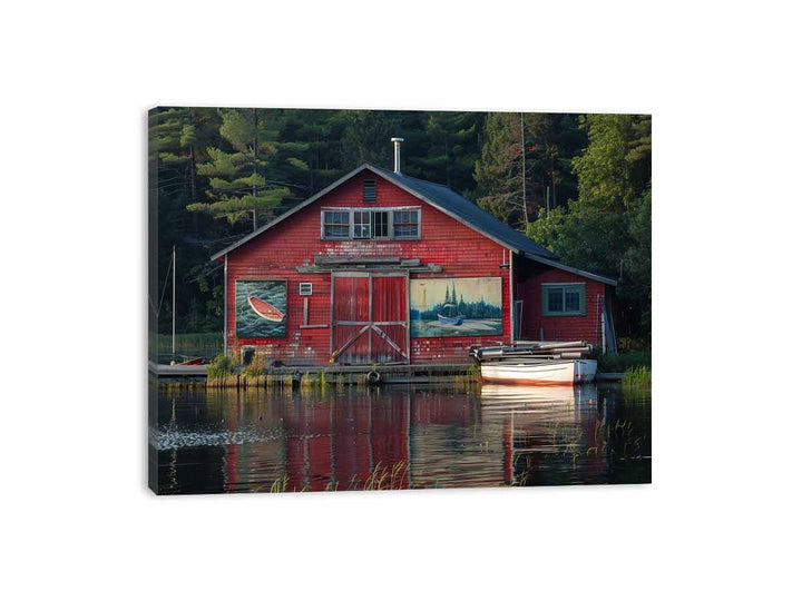 Boat House Canvas Print