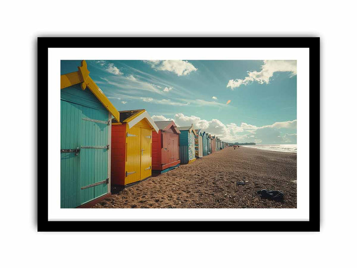 brighton Beach Boxes  Art Print