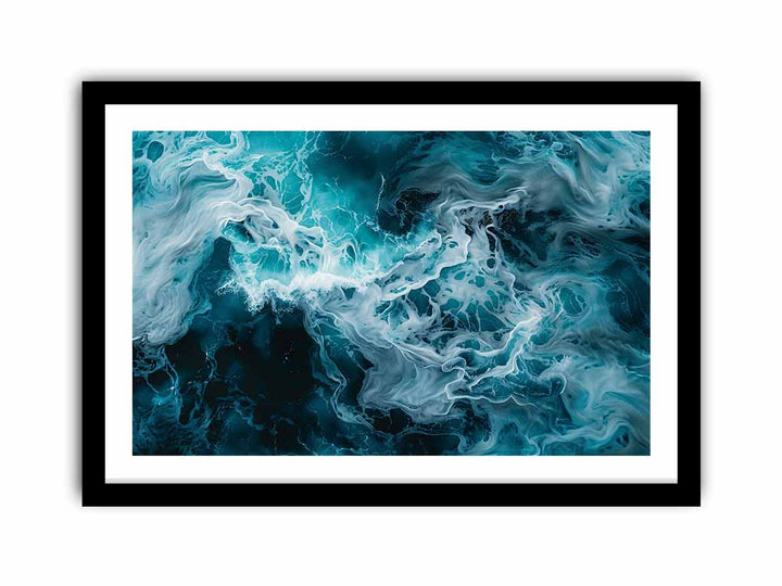 Teal Waves  Art Print