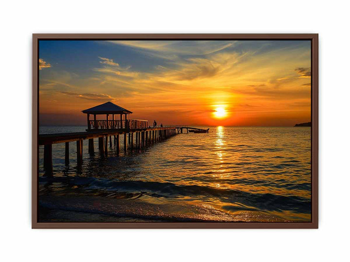 Sunset Pier  Poster