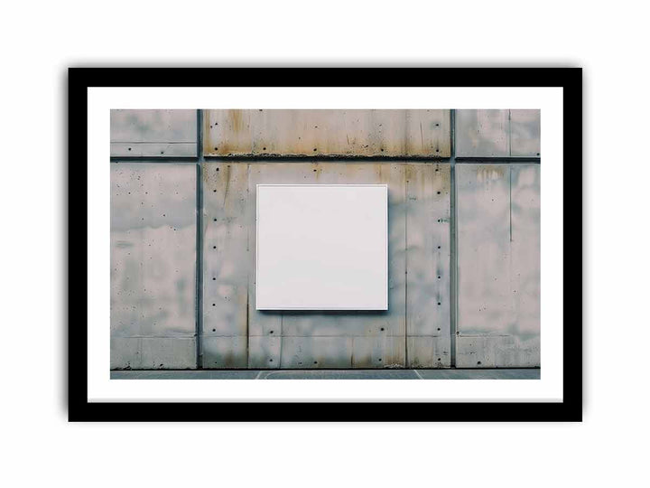 White Rectangle  Art Print