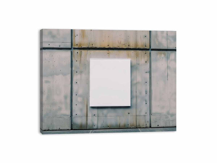 White Rectangle Canvas Print