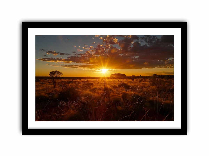 Sunset Uluru  Art Print