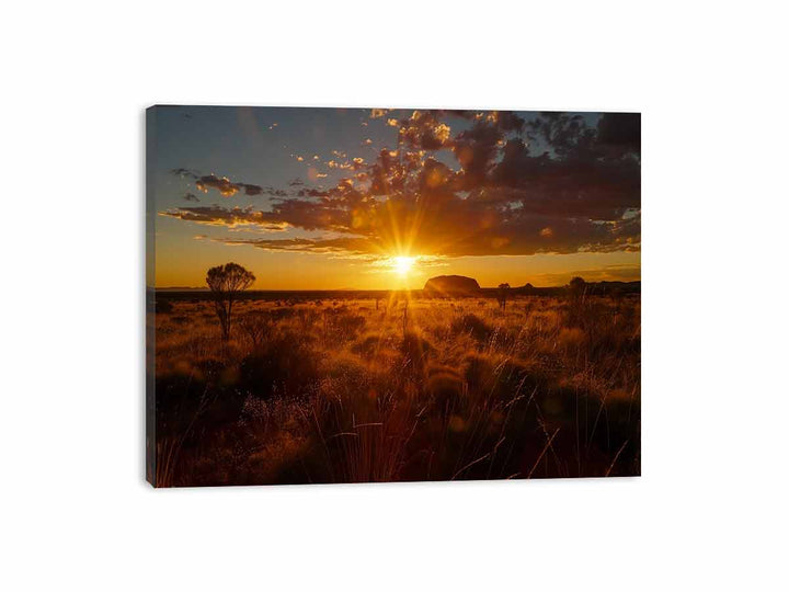 Sunset Uluru Canvas Print