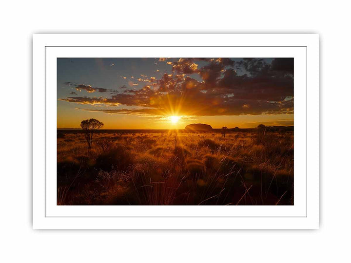 Sunset Uluru Streched canvas