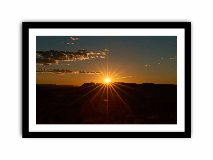 Sunset On Top  Art Print