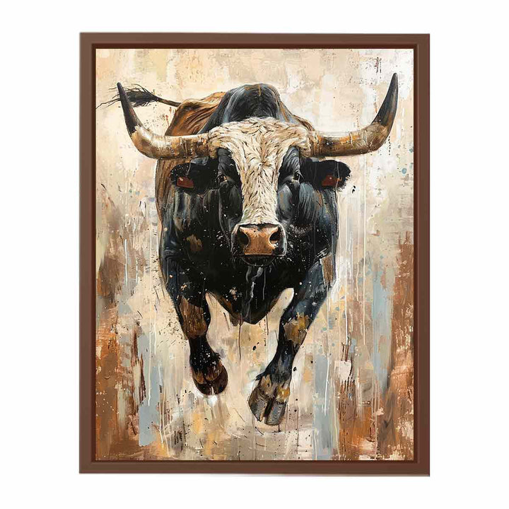 Running  Bull  Poster