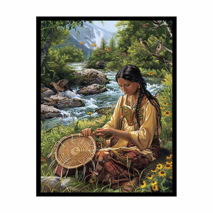 Native Serene Scene  Painting