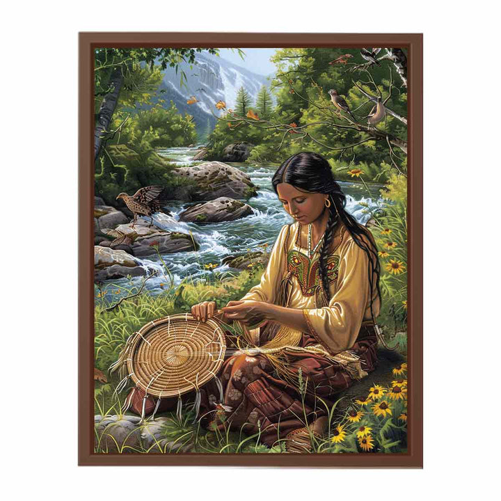 Native Serene Scene  Poster