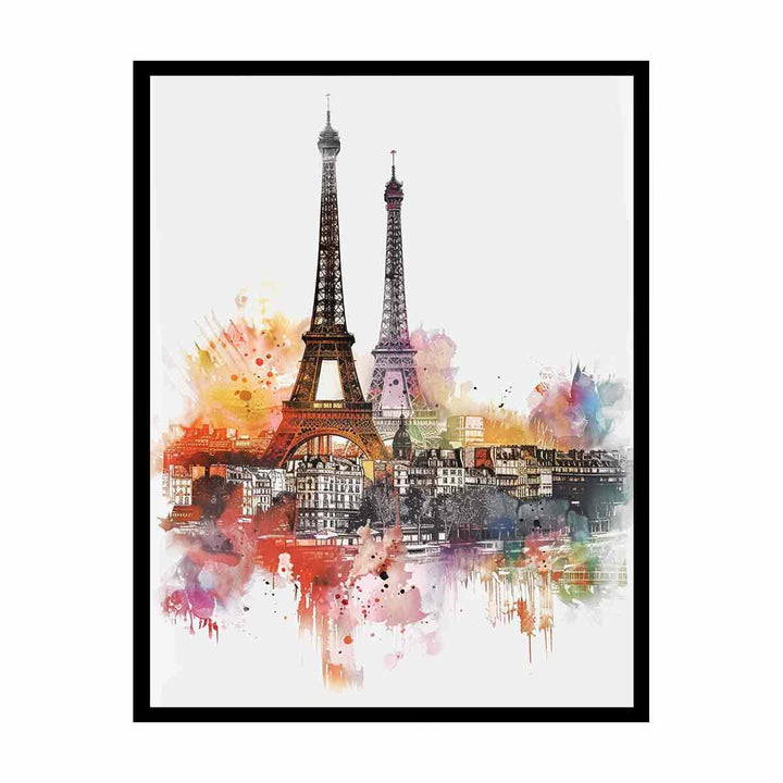 Paris Skyline  Painting