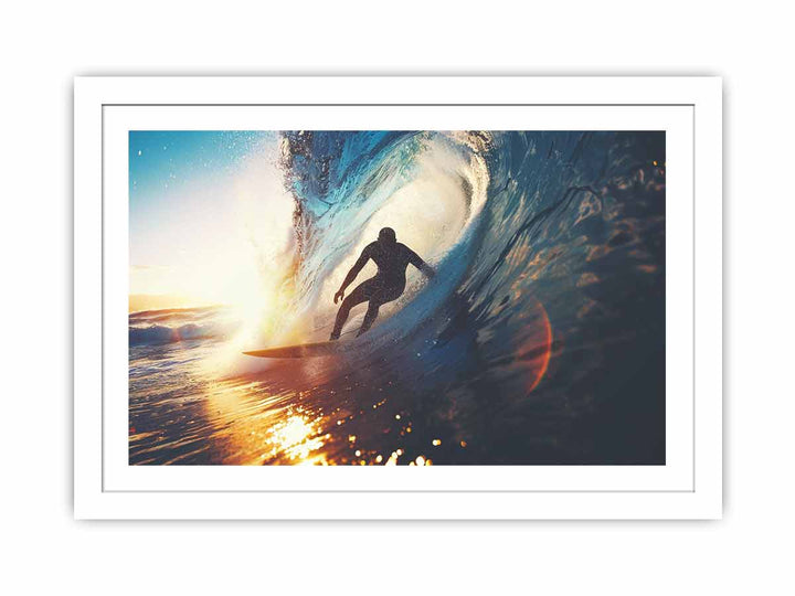 Rainbow Surf Streched canvas