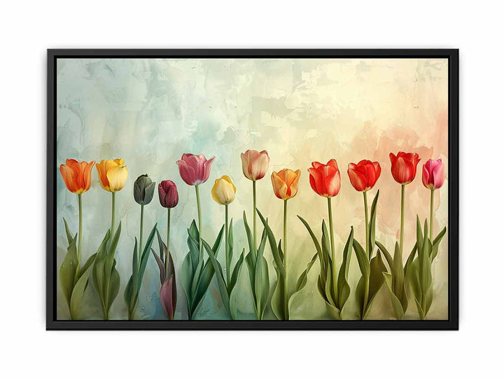 Colorful Tulips  Painting