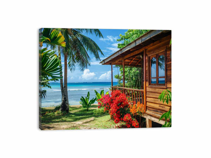 Beach Front Living  Canvas Print