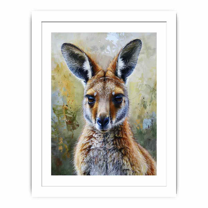 Wallaby Streched canvas