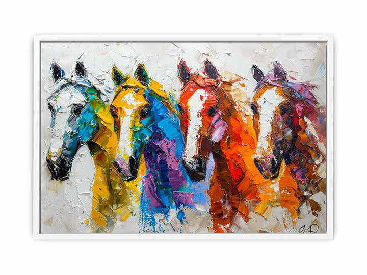 4 Horses  Framed Print