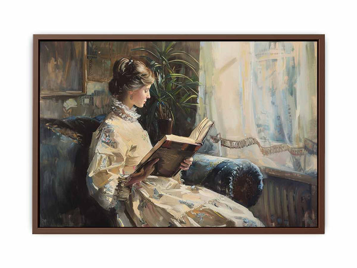 Woman Reading Painting  Poster