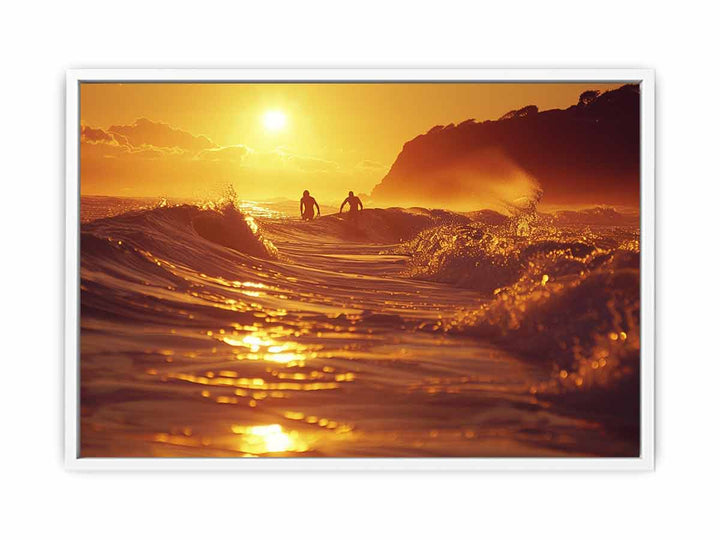 Morning Surf Framed Print