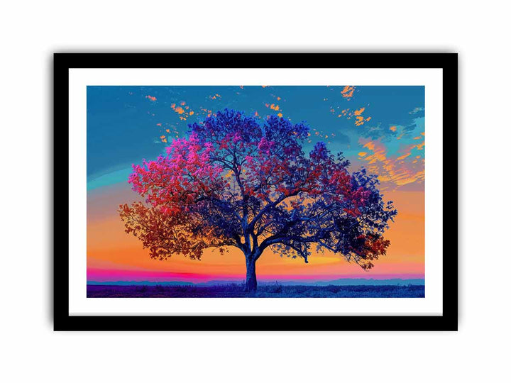 Coloful Tree   Art Print