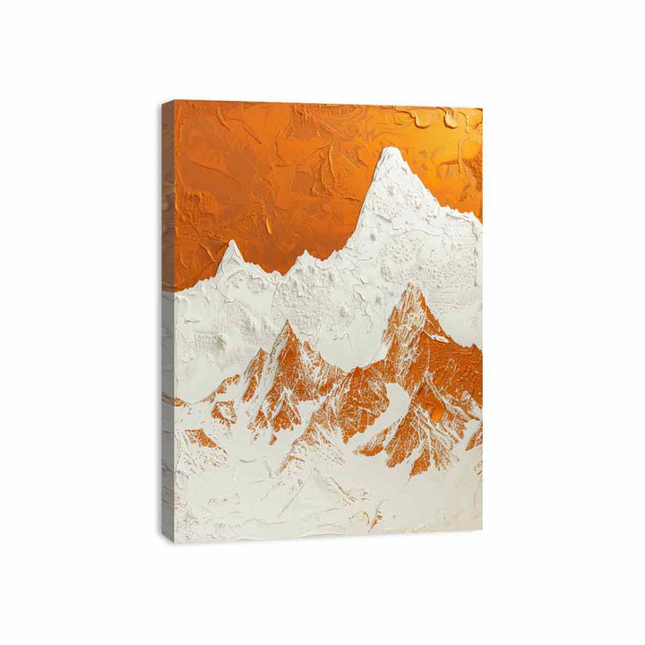 3D Mountian  Canvas Print