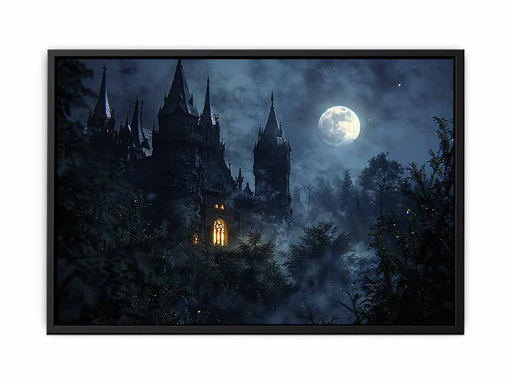 Castle Moon   Painting