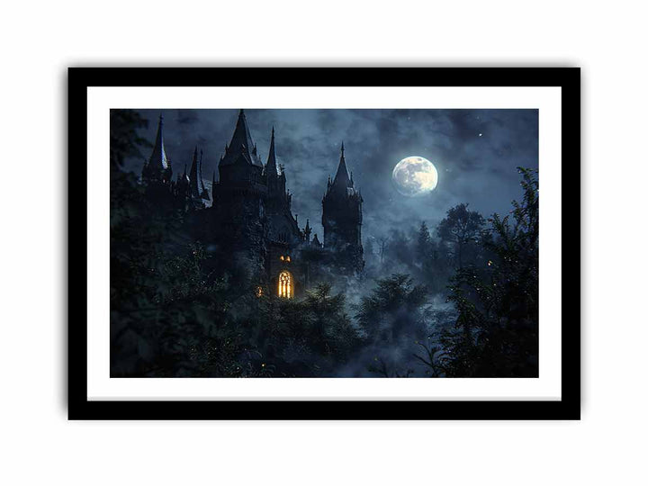 Castle Moon   Art Print