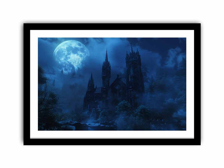 Castle Moon   Art Print