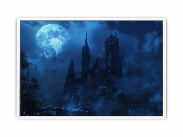 Castle Moon  Framed Print