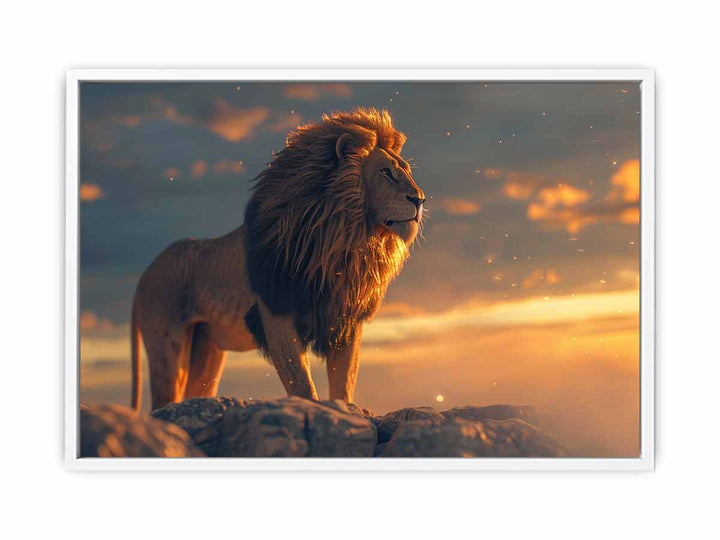 Stunning Lion Framed Print