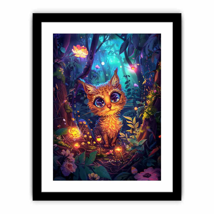 Mystical Cat   Art Print